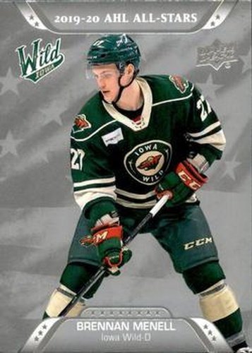 #216 Brennan Menell - Iowa Wild - 2020-21 Upper Deck AHL Hockey