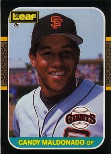 #216 Candy Maldonado - San Francisco Giants - 1987 Leaf Baseball