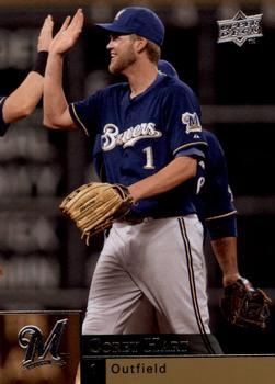 #216 Corey Hart - Milwaukee Brewers - 2009 Upper Deck Baseball