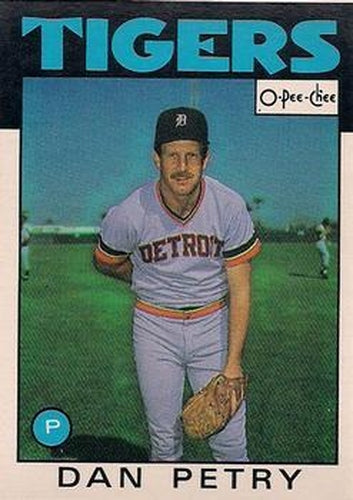 #216 Dan Petry - Detroit Tigers - 1986 O-Pee-Chee Baseball