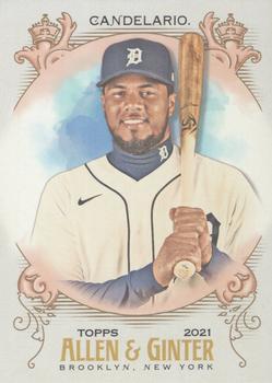 #216 Jeimer Candelario - Detroit Tigers - 2021 Topps Allen & Ginter Baseball