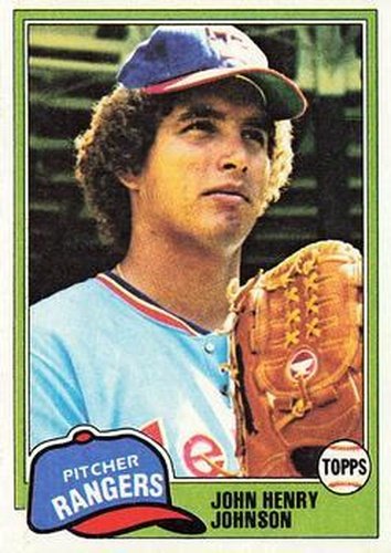 #216 John Henry Johnson - Texas Rangers - 1981 Topps Baseball