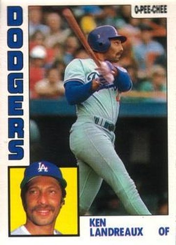 #216 Ken Landreaux - Los Angeles Dodgers - 1984 O-Pee-Chee Baseball
