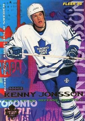 #216 Kenny Jonsson - Toronto Maple Leafs - 1994-95 Fleer Hockey