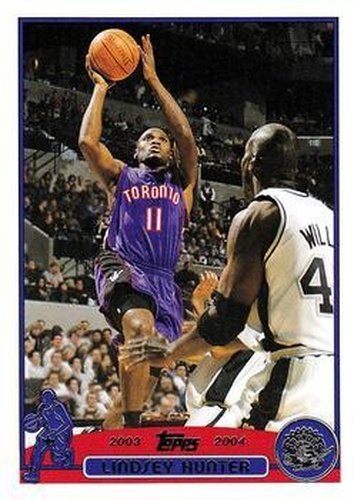 #216 Lindsey Hunter - Toronto Raptors - 2003-04 Topps Basketball