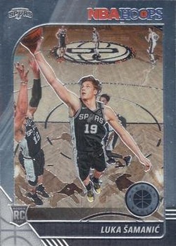 #216 Luka Samanic - San Antonio Spurs - 2019-20 Hoops Premium Stock Basketball