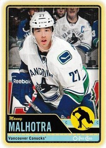 #216 Manny Malhotra - Vancouver Canucks - 2012-13 O-Pee-Chee Hockey