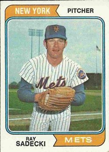#216 Ray Sadecki - New York Mets - 1974 Topps Baseball