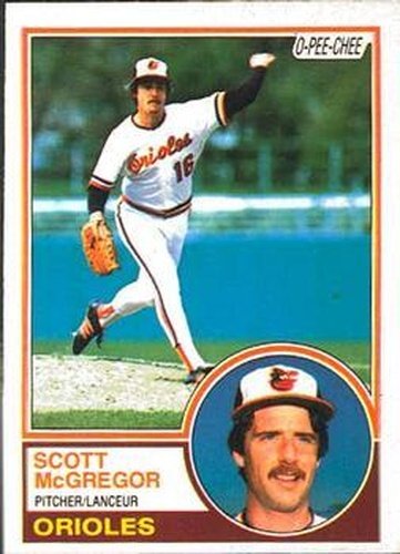 #216 Scott McGregor - Baltimore Orioles - 1983 O-Pee-Chee Baseball
