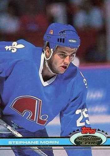 #216 Stephane Morin - Quebec Nordiques - 1991-92 Stadium Club Hockey