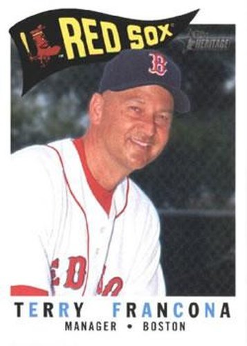 #216 Terry Francona - Boston Red Sox - 2009 Topps Heritage Baseball