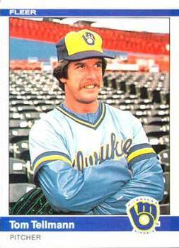 #216 Tom Tellmann - Milwaukee Brewers - 1984 Fleer Baseball