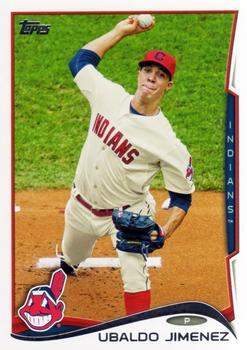 #216 Ubaldo Jimenez - Cleveland Indians - 2014 Topps Baseball