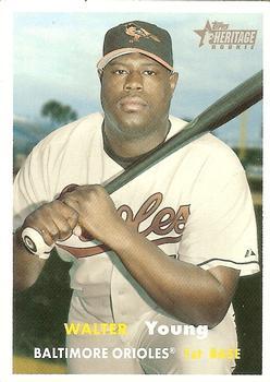 #216 Walter Young - Baltimore Orioles - 2006 Topps Heritage Baseball