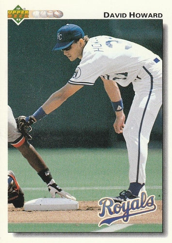 #216 David Howard - Kansas City Royals - 1992 Upper Deck Baseball