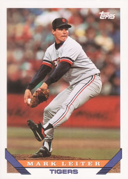 #216 Mark Leiter - Detroit Tigers - 1993 Topps Baseball