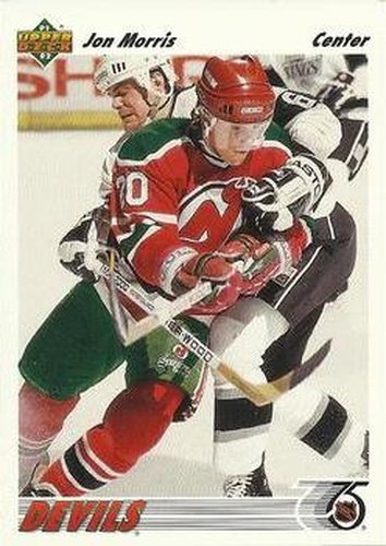 #216 Jon Morris - New Jersey Devils - 1991-92 Upper Deck Hockey