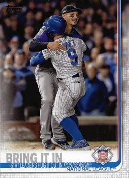 #216 Bring It In - Chicago Cubs / Colorado Rockies - 2019 Topps Baseball