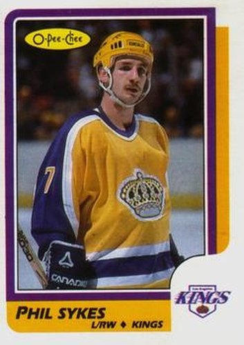 #216 Phil Sykes - Los Angeles Kings - 1986-87 O-Pee-Chee Hockey