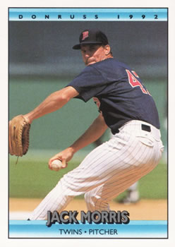 #216 Jack Morris - Minnesota Twins - 1992 Donruss Baseball