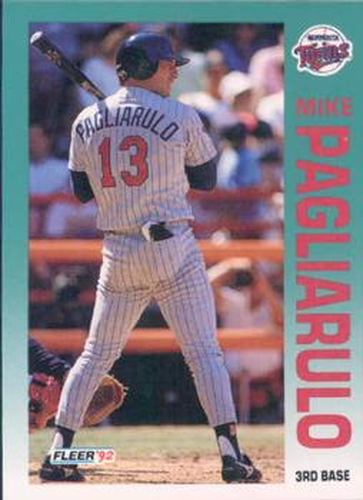#216 Mike Pagliarulo - Minnesota Twins - 1992 Fleer Baseball