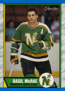#216 Basil McRae - Minnesota North Stars - 1989-90 O-Pee-Chee Hockey