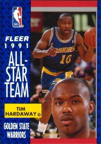 #216 Tim Hardaway - Golden State Warriors - 1991-92 Fleer Basketball