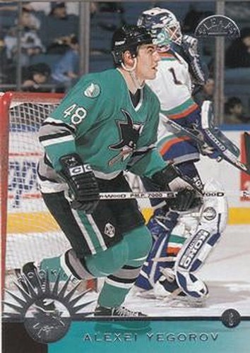 #216 Alexei Yegorov - San Jose Sharks - 1996-97 Leaf Hockey