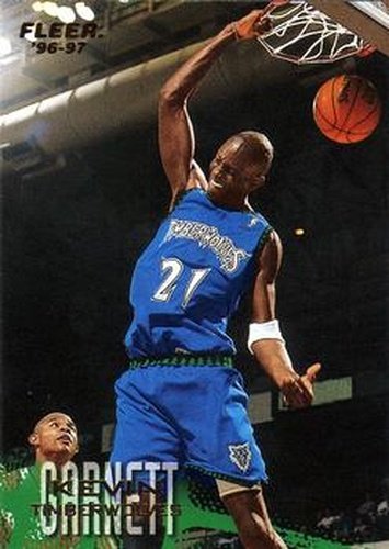 #216 Kevin Garnett - Minnesota Timberwolves - 1996-97 Fleer Basketball