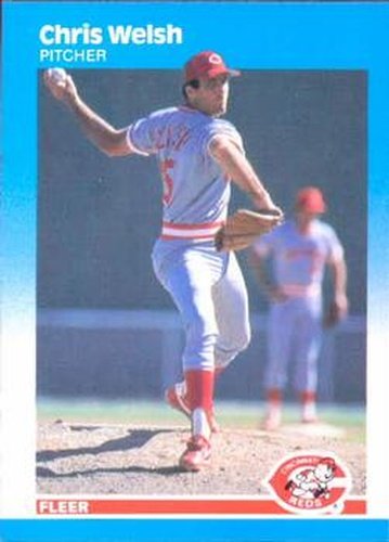 #217 Chris Welsh - Cincinnati Reds - 1987 Fleer Baseball