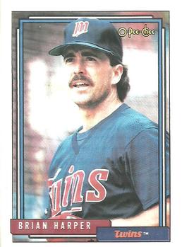 #217 Brian Harper - Minnesota Twins - 1992 O-Pee-Chee Baseball