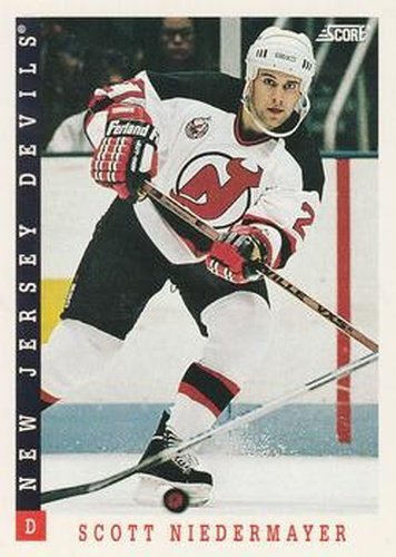 #217 Scott Niedermayer - New Jersey Devils - 1993-94 Score Canadian Hockey