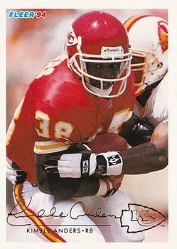 #217 Kimble Anders - Kansas City Chiefs - 1994 Fleer Football