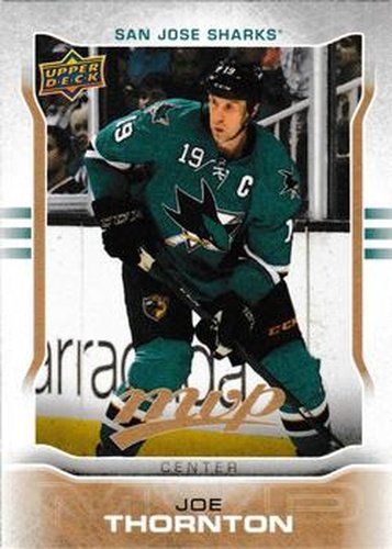 #217 Joe Thornton - San Jose Sharks - 2014-15 Upper Deck MVP Hockey