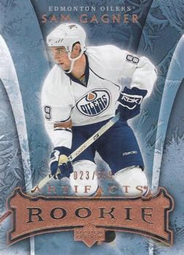 #217 Sam Gagner - Edmonton Oilers - 2007-08 Upper Deck Artifacts Hockey