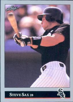 #217 Steve Sax - Chicago White Sox - 1992 Leaf Baseball