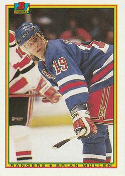 #217 Brian Mullen - New York Rangers - 1990-91 Bowman Hockey