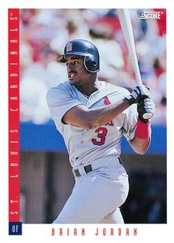 #217 Brian Jordan - St. Louis Cardinals - 1993 Score Baseball