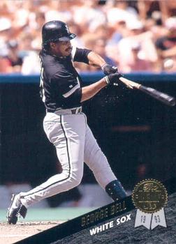 #217 George Bell - Chicago White Sox - 1993 Leaf Baseball