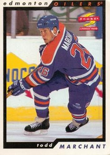 #217 Todd Marchant - Edmonton Oilers - 1996-97 Score Hockey