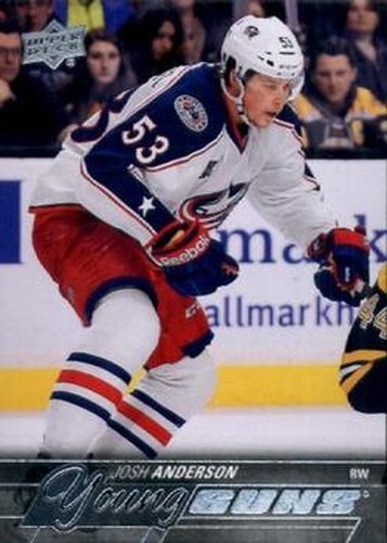 #217 Josh Anderson - Columbus Blue Jackets - 2015-16 Upper Deck Hockey
