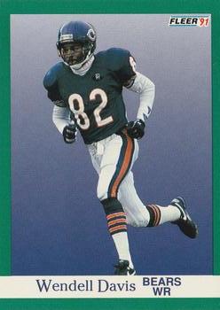 #217 Wendell Davis - Chicago Bears - 1991 Fleer Football