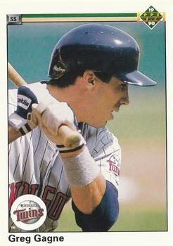 #217 Greg Gagne - Minnesota Twins - 1990 Upper Deck Baseball