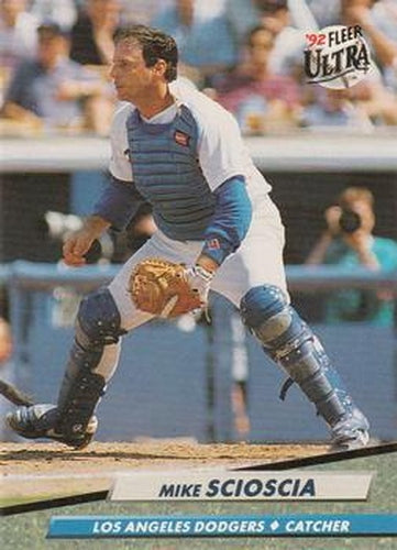 #217 Mike Scioscia - Los Angeles Dodgers - 1992 Ultra Baseball