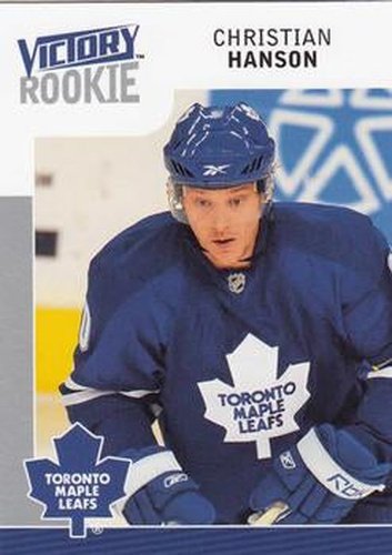 #217 Christian Hanson - Toronto Maple Leafs - 2009-10 Upper Deck Victory Hockey