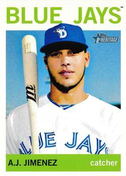 #217 A.J. Jimenez - Dunedin Blue Jays - 2013 Topps Heritage Minor League Baseball