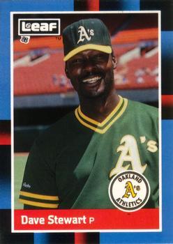 #217 Dave Stewart - Oakland Athletics - 1988 Leaf Baseball