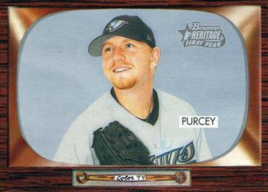 #217 David Purcey - Toronto Blue Jays - 2004 Bowman Heritage Baseball