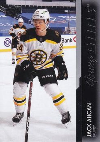 #217 Jack Ahcan - Boston Bruins - 2021-22 Upper Deck Hockey