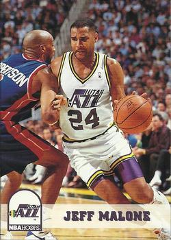 #217 Jeff Malone - Utah Jazz - 1993-94 Hoops Basketball
